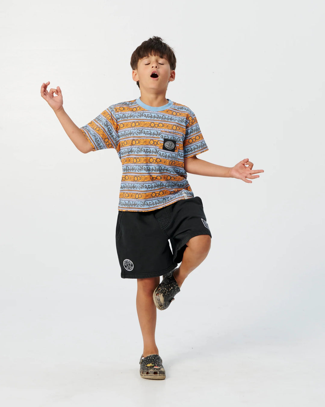 BOYS COGGS STRIPE TEE
