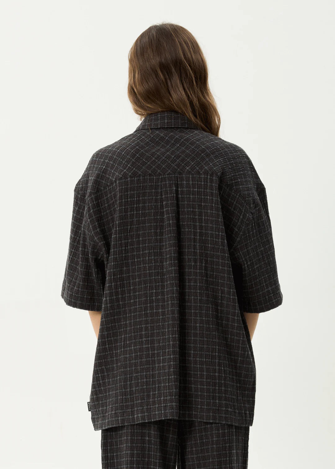 DUSK HEMP SEER SUCKER CHECK SHIRT