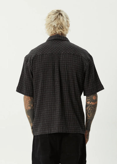 DUSK HEMP SEER SUCKER CHECK SHIRT