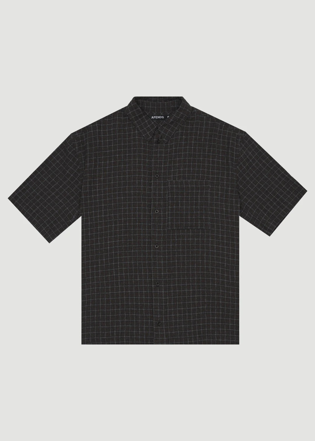 DUSK HEMP SEER SUCKER CHECK SHIRT