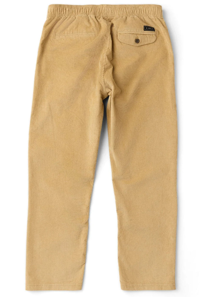 NO SEE UMS CORD ECO ELASTIC PANT - DARK SAND
