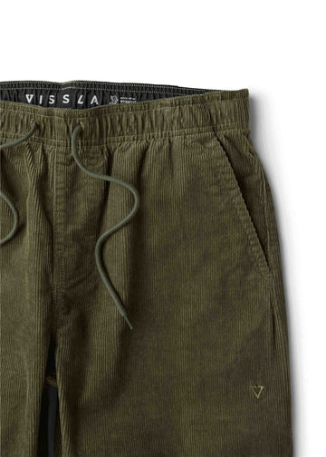 NO SEE UMS CORD ECO ELASTIC PANT - SURPLUS