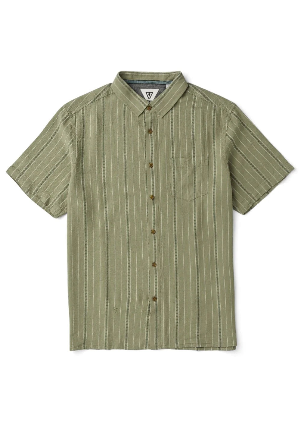 LINEN PIN SS SHIRT