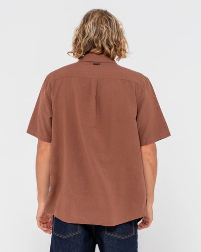 OVERTONE SHORT SLEEVE LINEN SHIRT