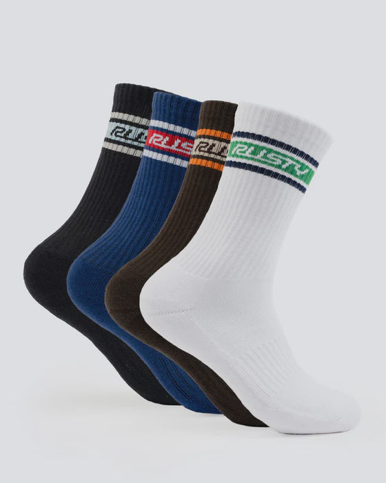 PIT CREW MID CALF 4-SOCK PACK