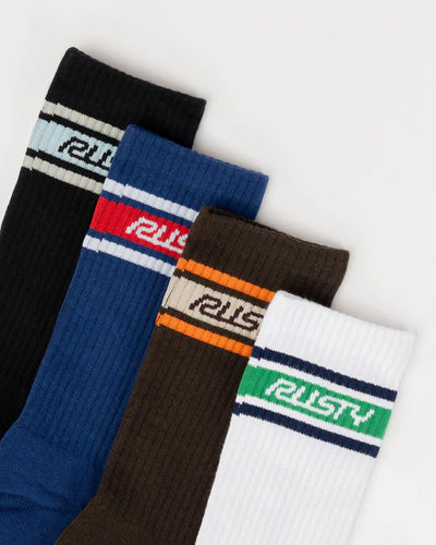 PIT CREW MID CALF 4-SOCK PACK