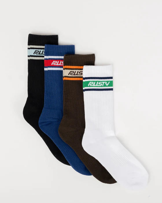 PIT CREW MID CALF 4-SOCK PACK