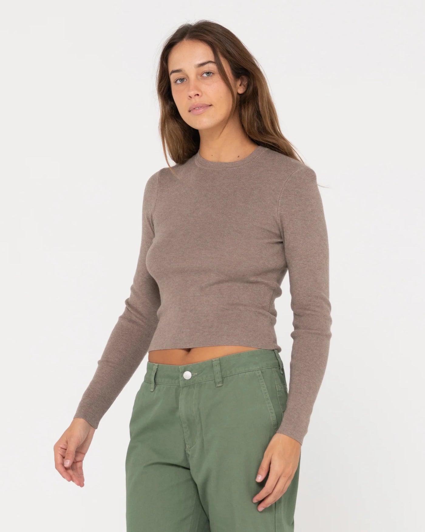 AMELIA SKIMMER LONG SLEEVE KNIT TOP