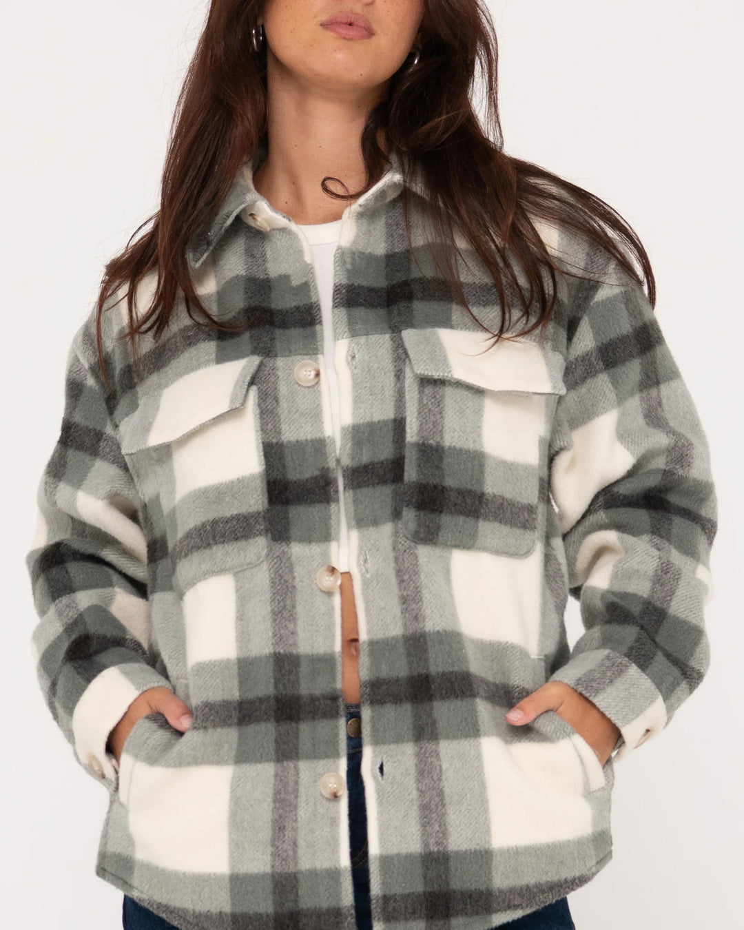 WREN OVERSIZED PLAID JACKET