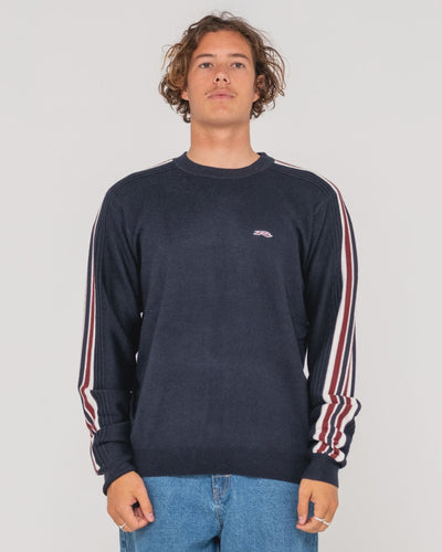 BIG RED CREW NECK SWEATER