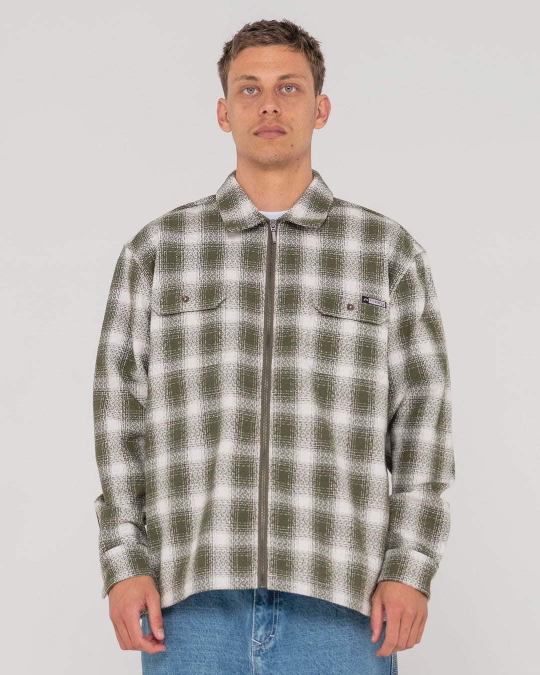 ZEAL ZIP THRU OVER SHIRT