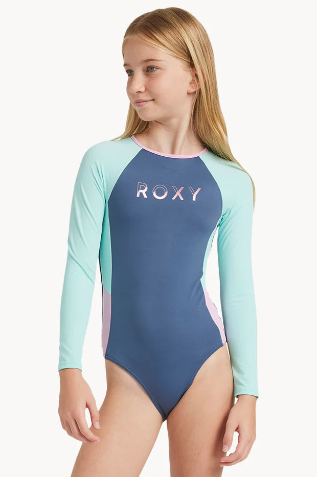 GIRLS COLOURBLOCK ONE PIECE SWIMSUIT