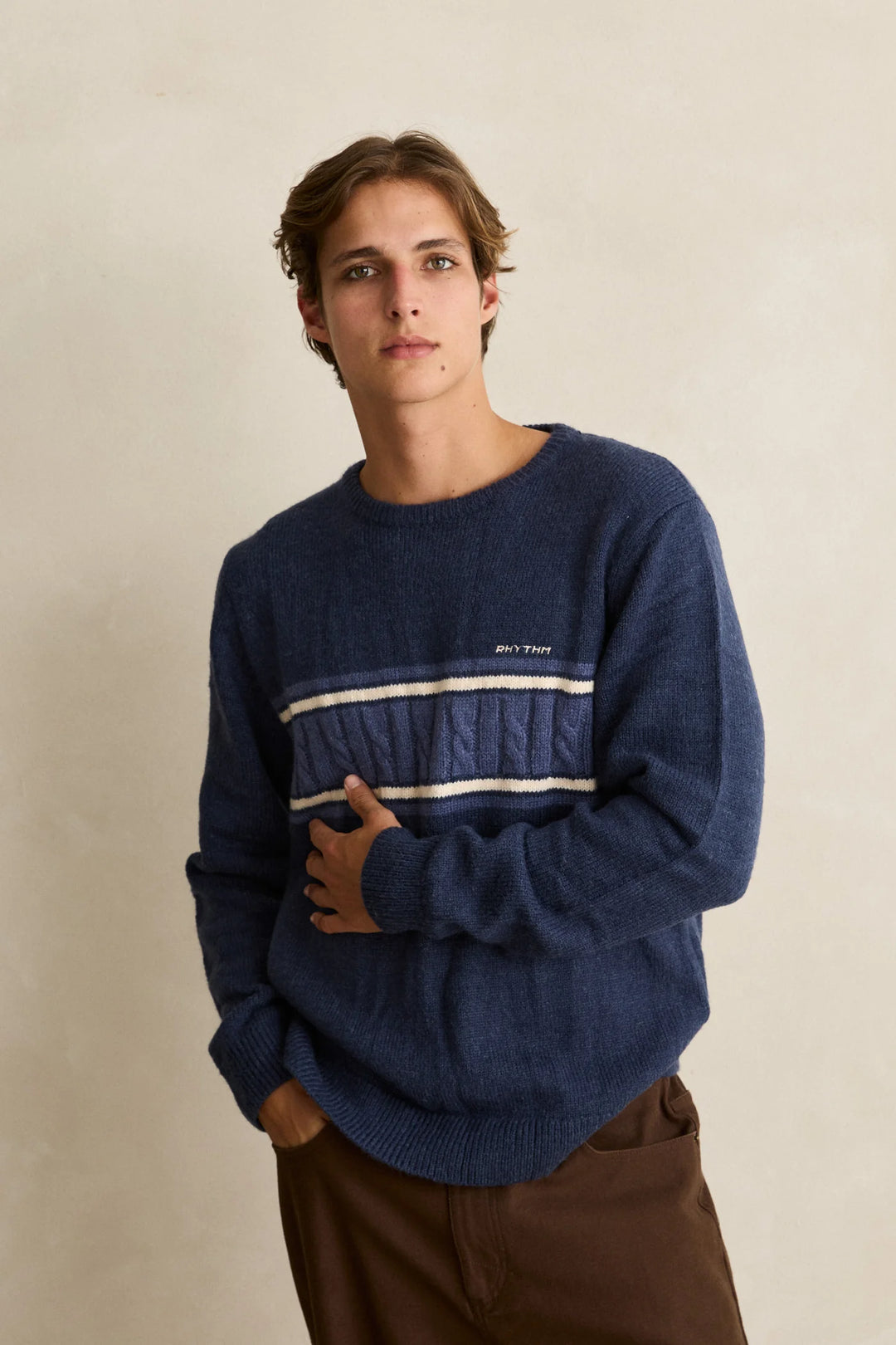 MOHAIR STRIPE KNIT