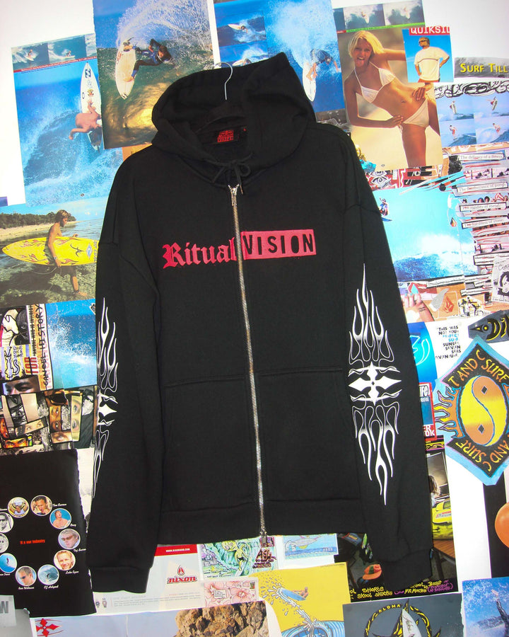 FLAME ZIP THRU HOODIE