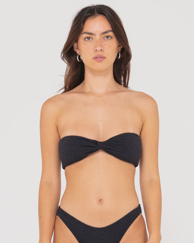 SANDALWOOD TWIST BANDEAU BIKINI TOP