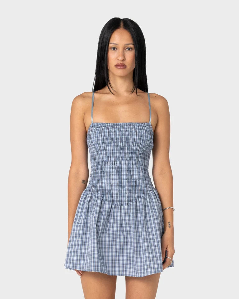 MIMI SMOCKED MINI DRESS