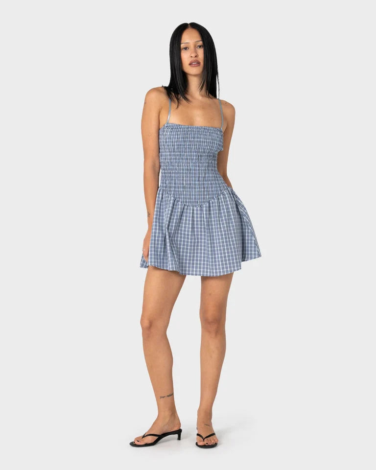 MIMI SMOCKED MINI DRESS