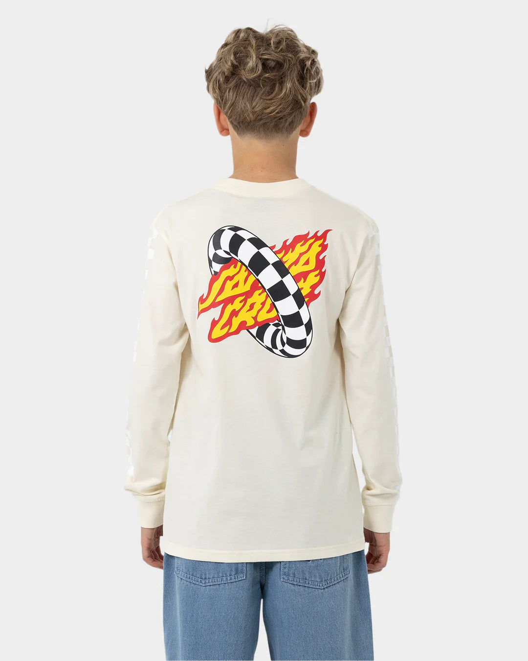 GOAL FLAME CENTER CHECK LS REGULAR FIT TEE