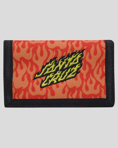 FLAMING STACK VELCRO WALLET