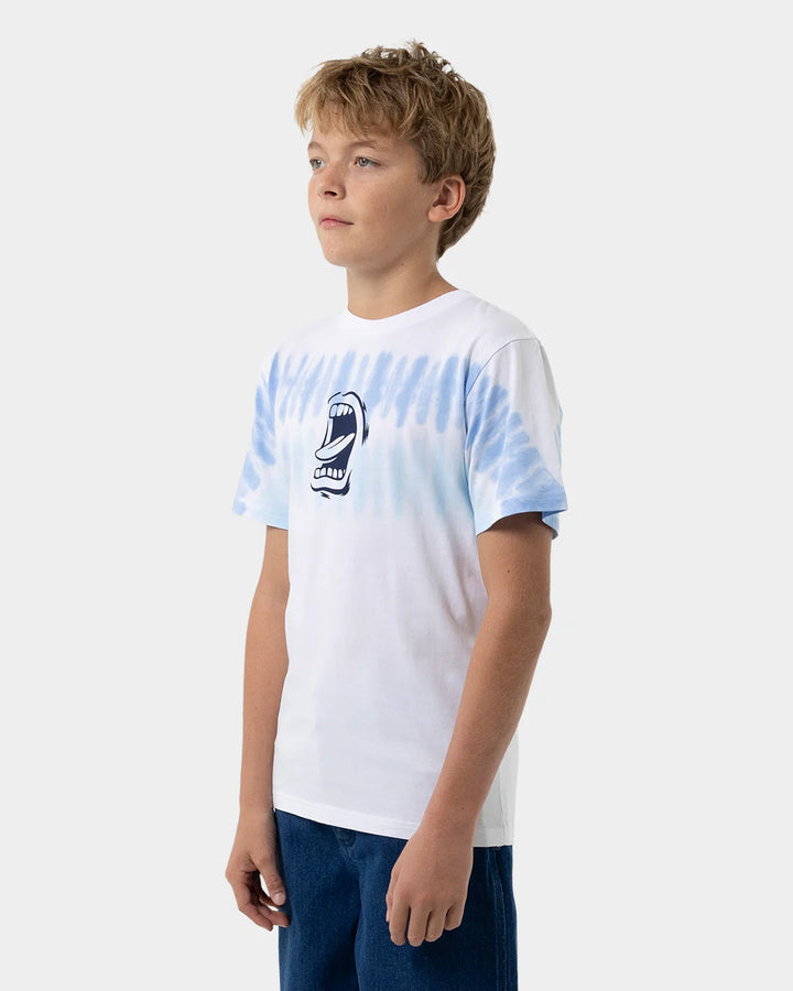 SCREAMING MOUTH MONO STRIP FRONT TEE