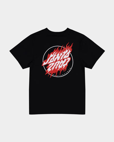 FLAME DOT UPSIDE DOWN TEE