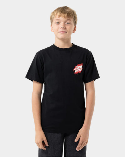 FLAME DOT UPSIDE DOWN TEE