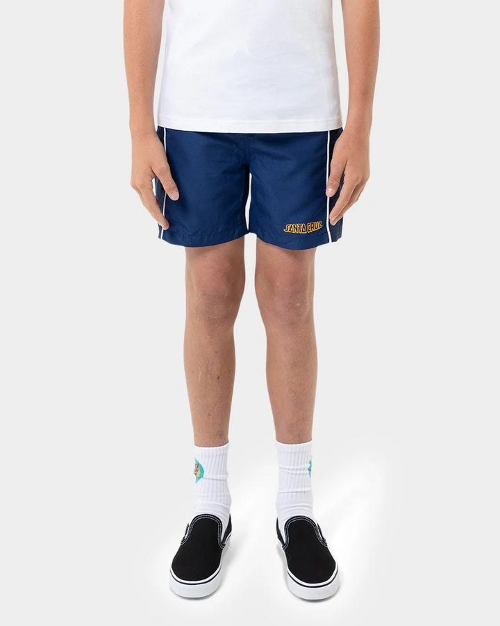 BOYS FISHEYE STRIP BOARDSHORT