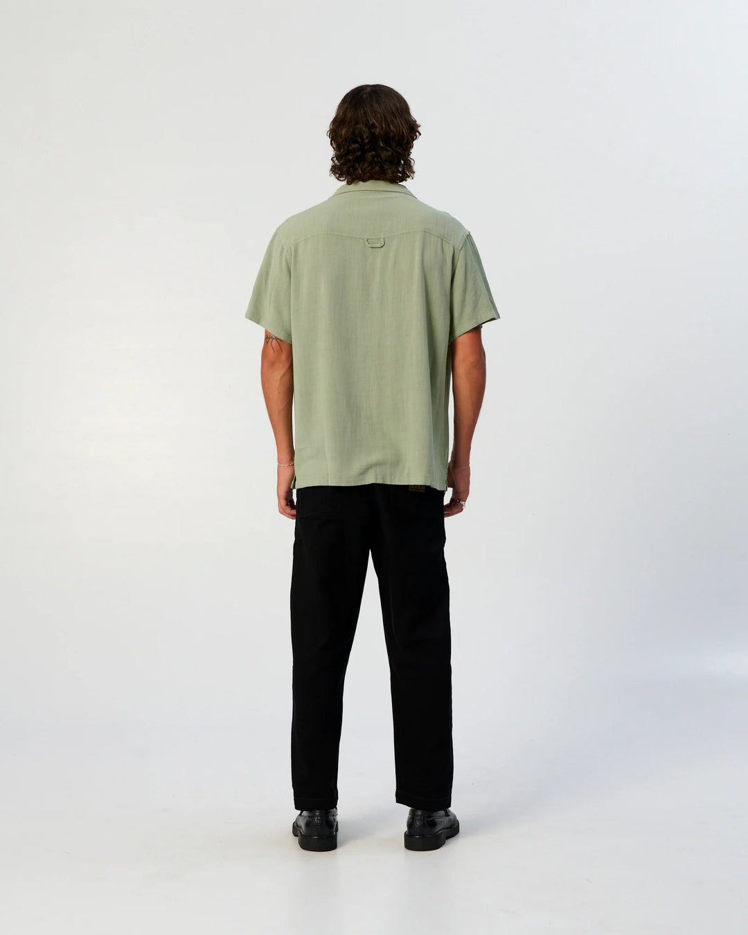 ERNIE RESORT SHIRT - SEA GRASS