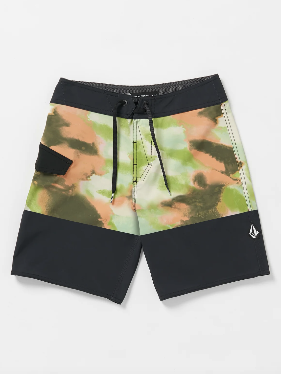 BOYS YOUTH UTOPIA BLOCK MOD BOARDSHORT - BLACK