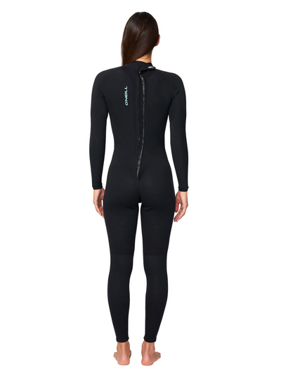 Women's Reactor 3/2mm Steamer Back Zip Wetsuit - Black