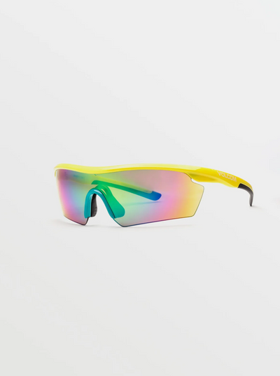 DOWNLOAD SUNGLASSES - GLOSS YELLOW / AQUA / RAINBOW MIRROR