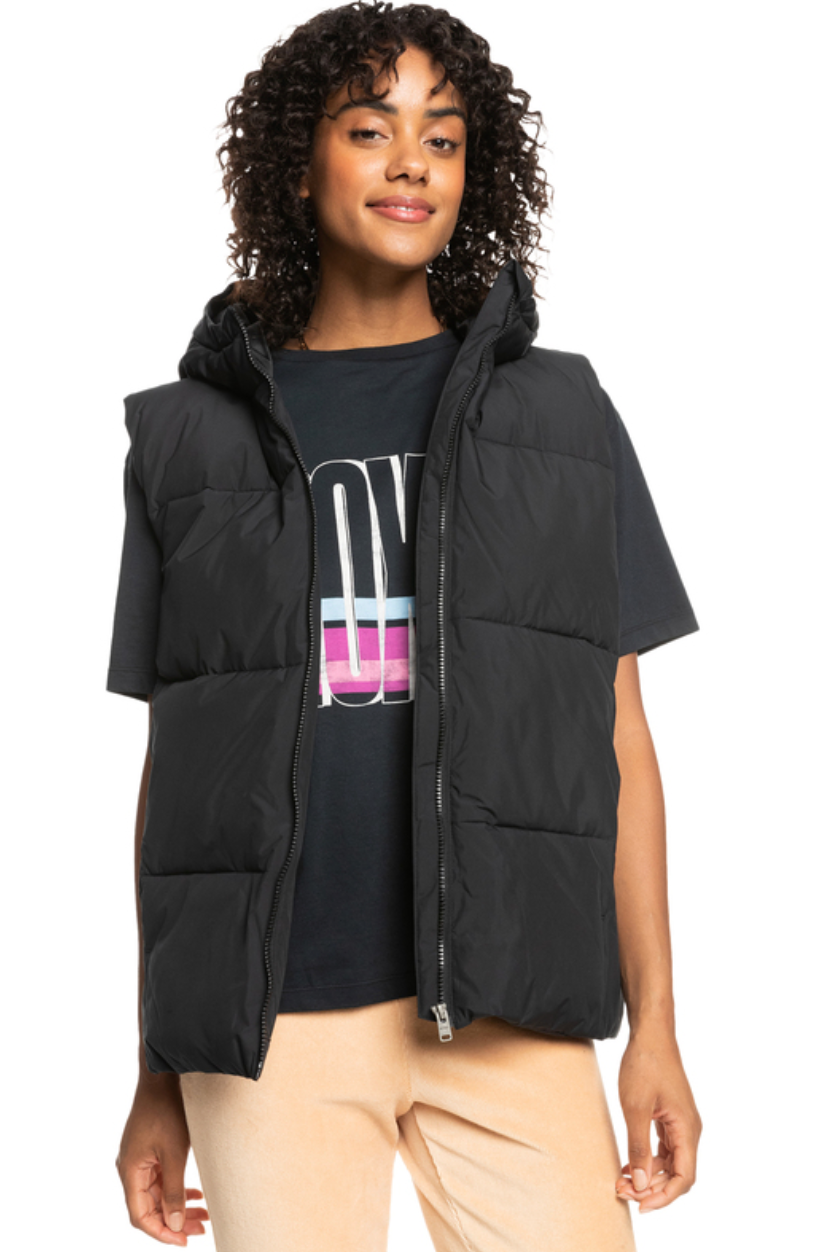 BRIGHT SIDE - HOODED PUFFER VEST