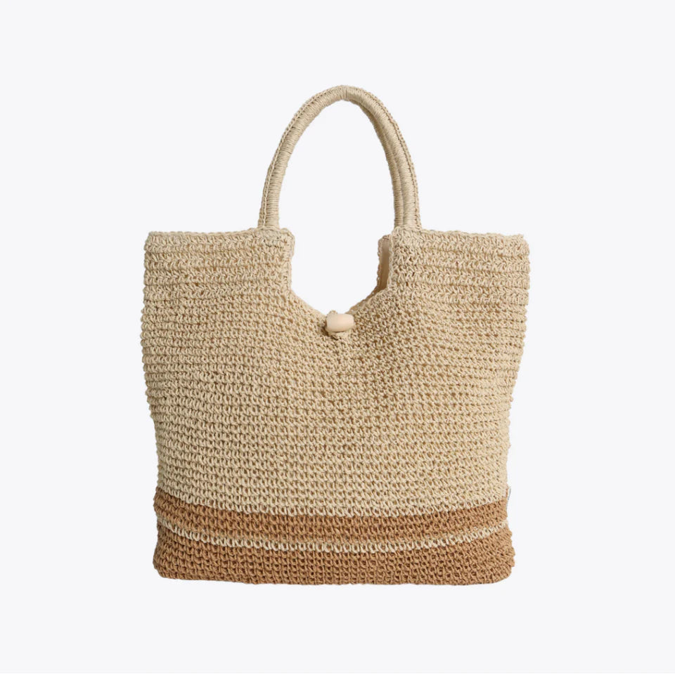 ALL DAY ME STRAW TOTE BAG