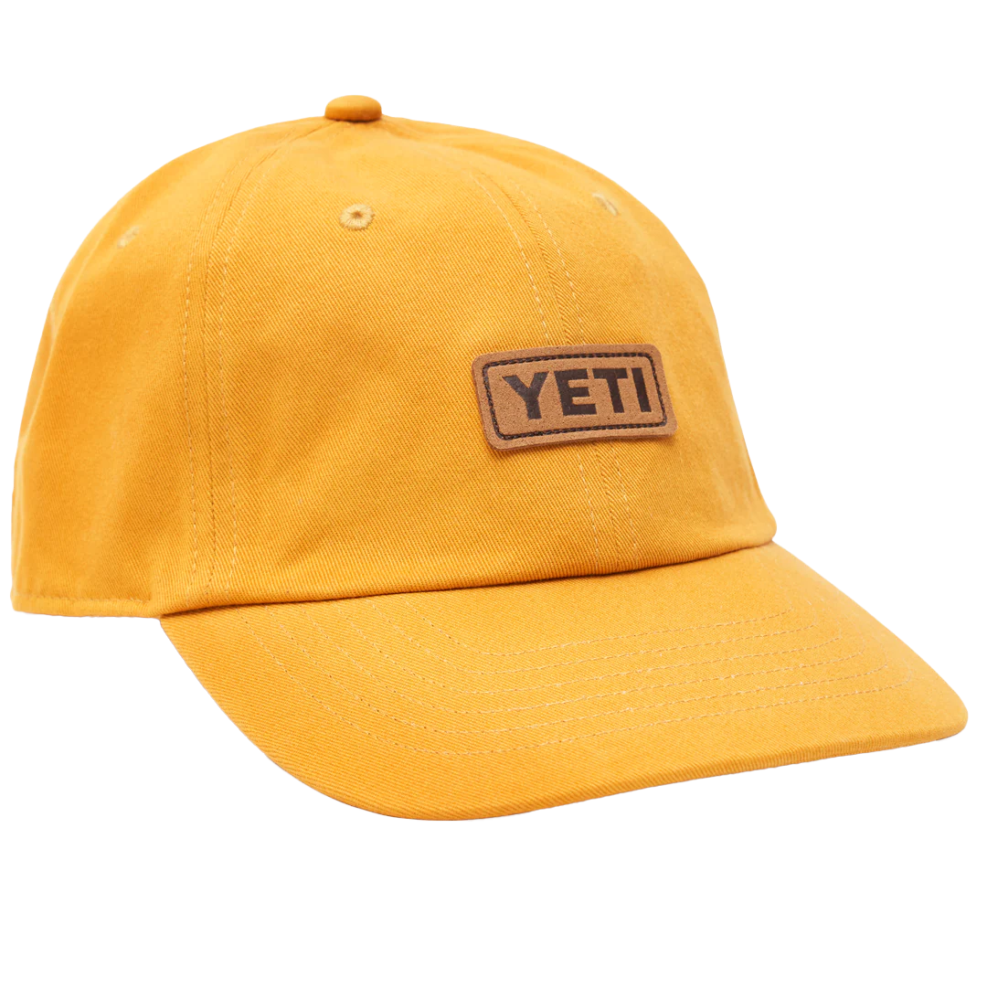 LEATHER LOGO BADGE CAP