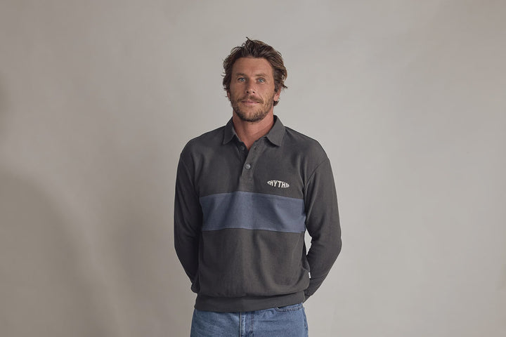 TERRY VINTAGE LS RUGBY SHIRT