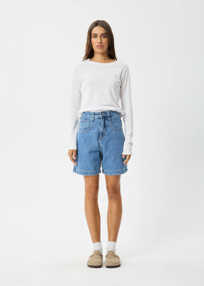 EMILIE HEMP DENIM WORKWEAR SHORT