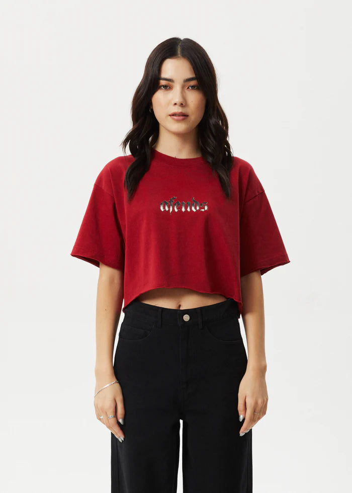 SCORPIO SLAY RECYCLED CROPPED TEE