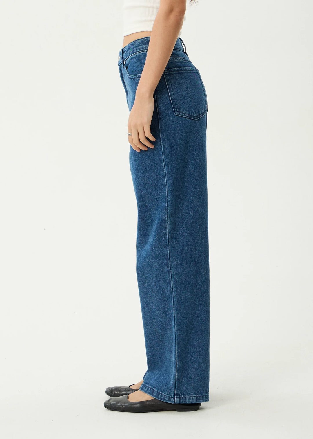 BELLA DENIM WIDE LEG BAGGY JEANS