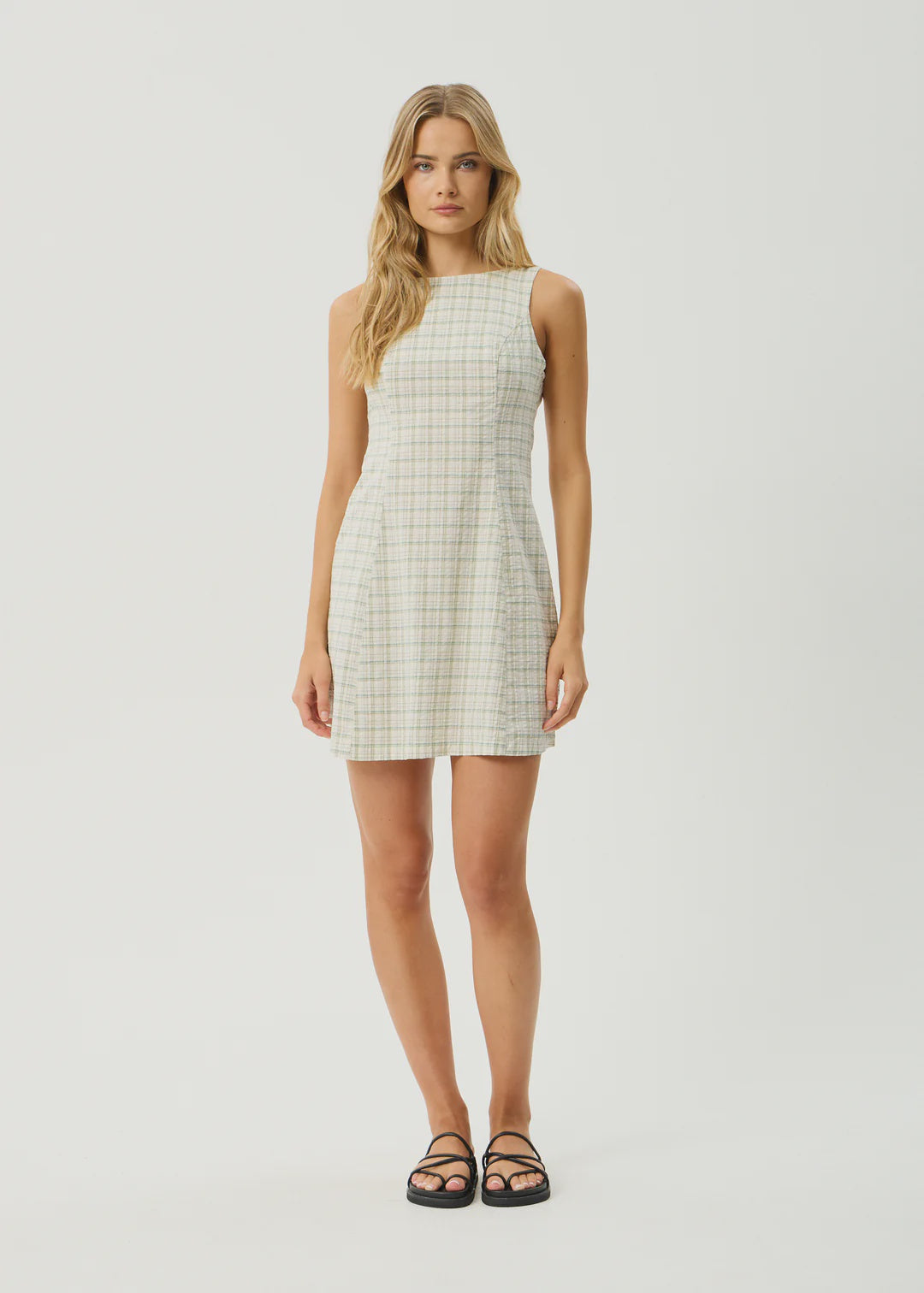 LEGACY ORGANIC SEERSUCKER MINI DRESS