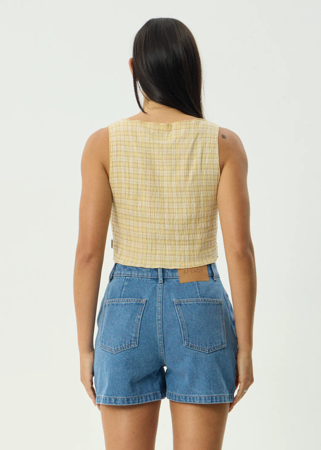 SUNDAY HEMP SEERSUCKER SLEEVELESS TOP