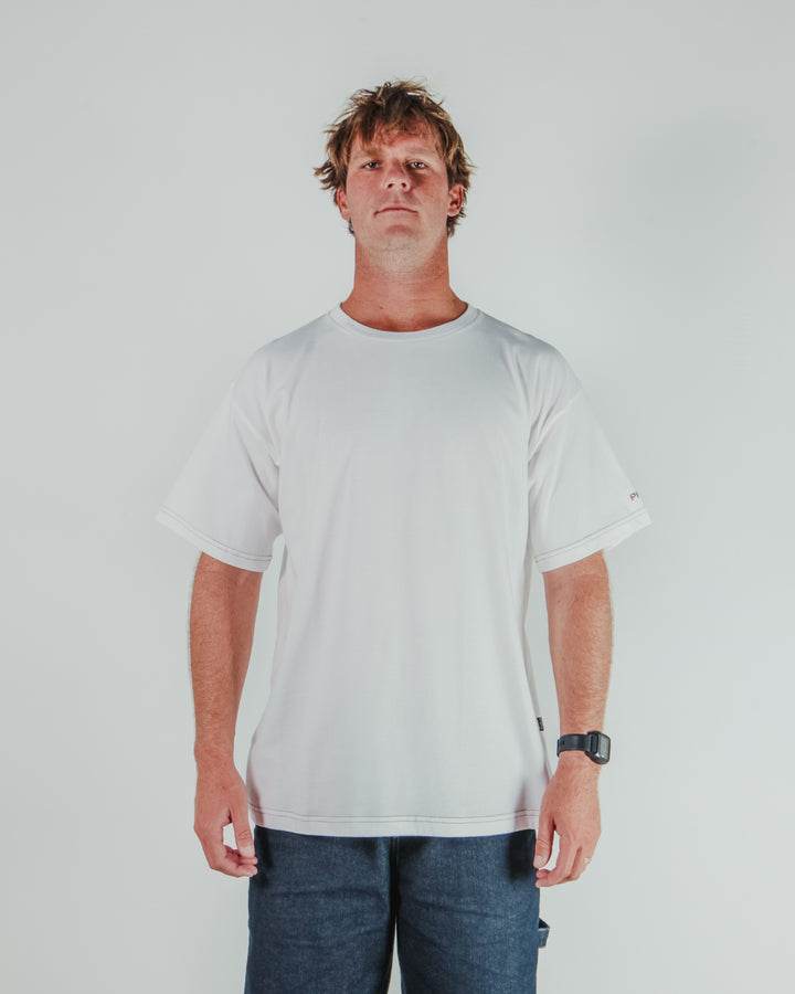 PPS Blank Stitch Tee – Off White