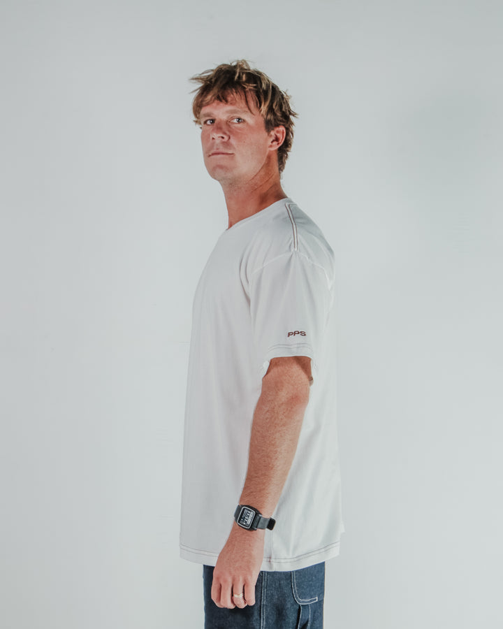 PPS Blank Stitch Tee – Off White