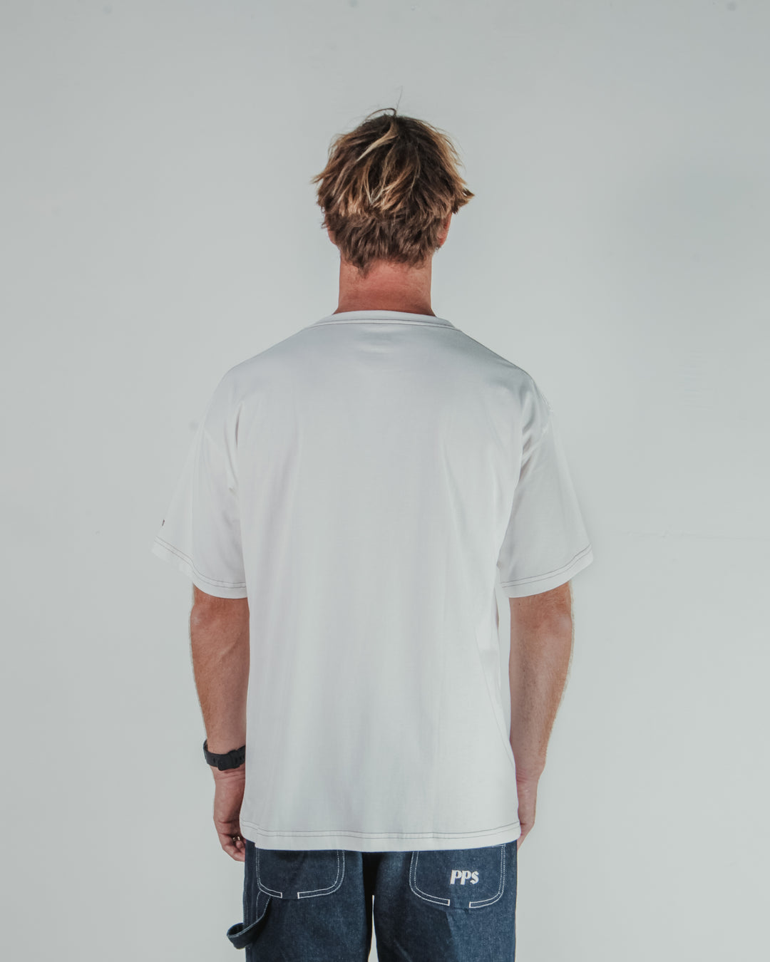 PPS Blank Stitch Tee – Off White