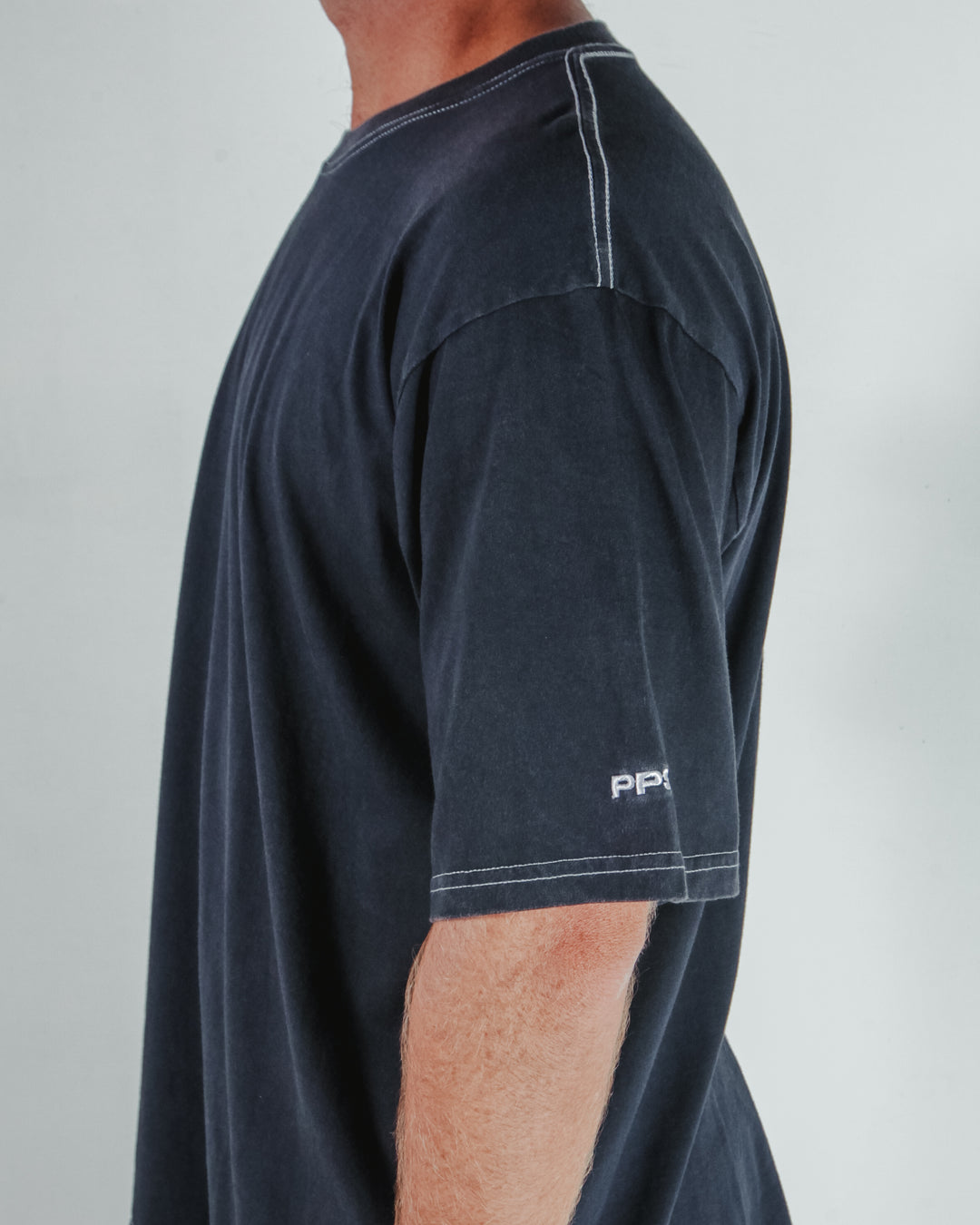 PPS Blank Stitch Tee – Black Wash