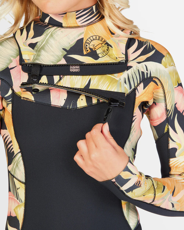GIRLS BILLABONG 3/2 SALTY DAYZ CZ STEAMER - JUNGLE