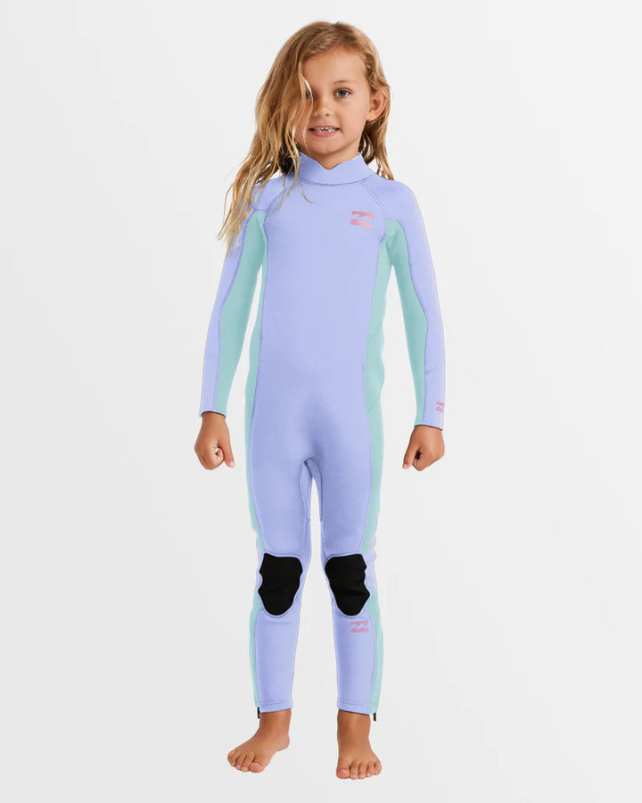 GIRLS BILLABONG 3/2 FOIL FL BZ STEAMER - BLUE