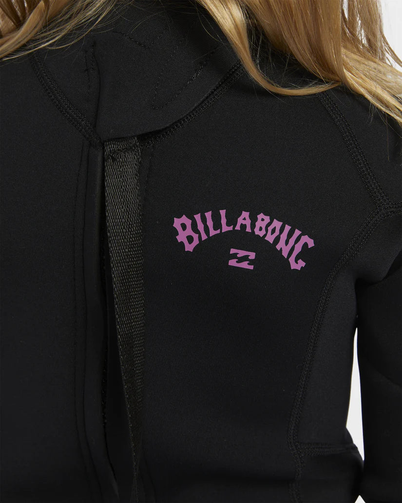 GIRLS BILLABONG 3/2 FOIL BZ STEAMER - BLACK