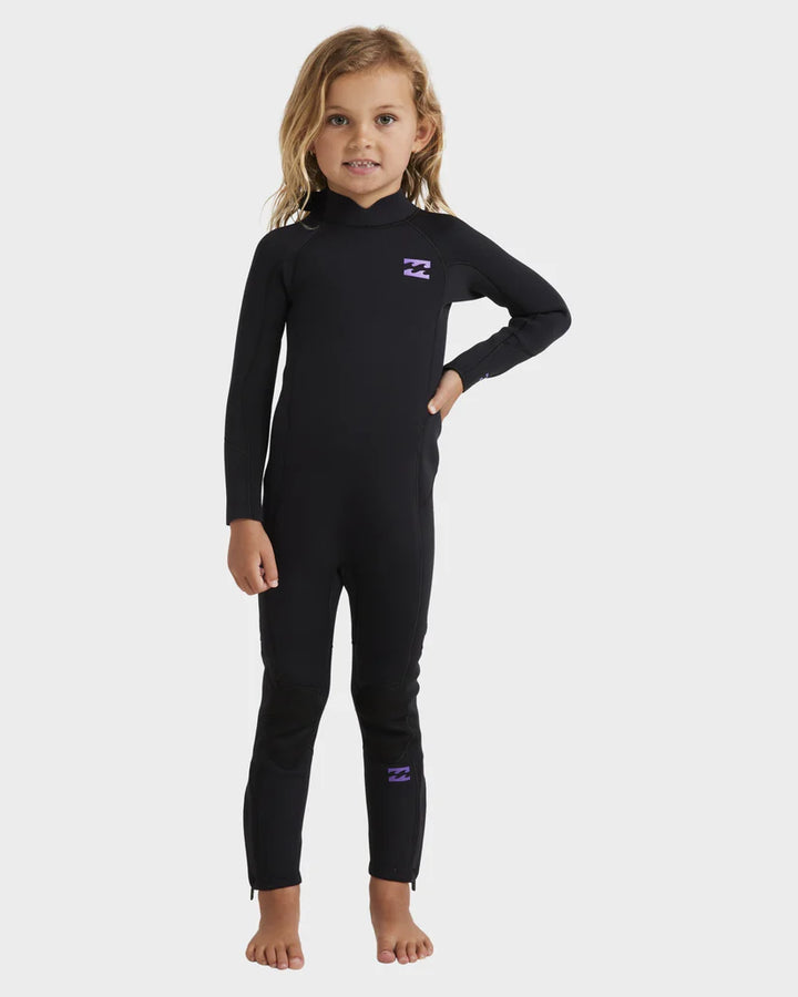 GIRLS BILLABONG 3/2 FOIL BZ STEAMER - BLACK