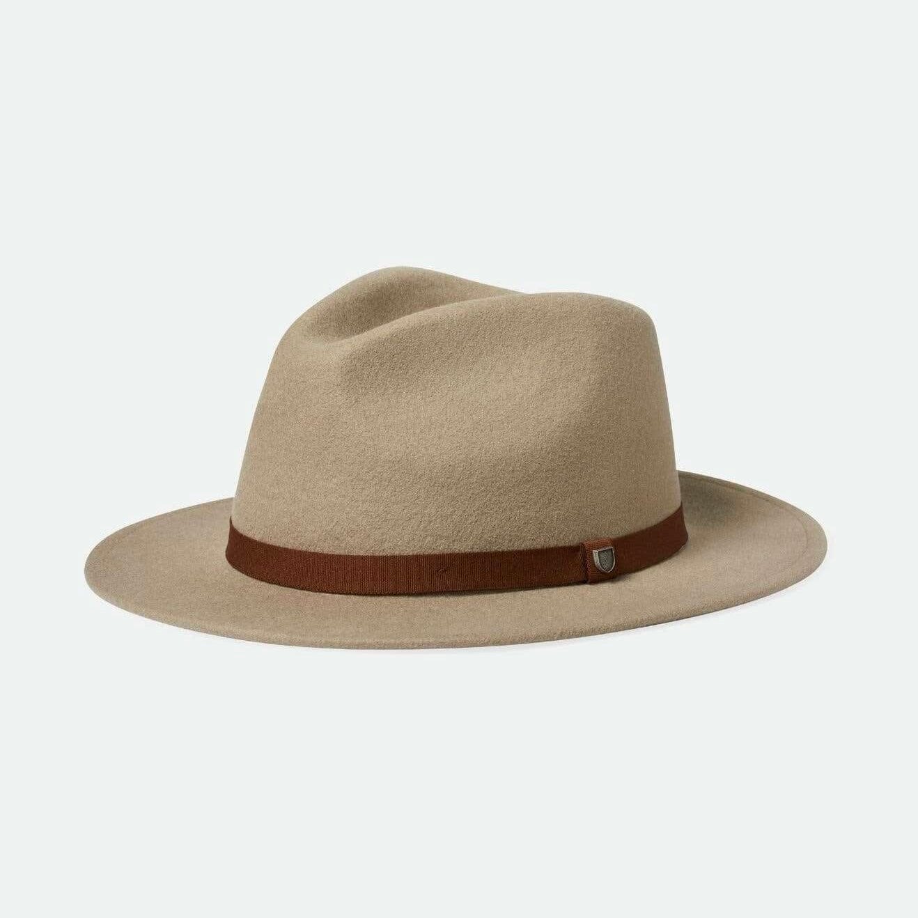 MESSER PACKABLE FEDORA - TIMBERWOLF/LIGHT BROWN