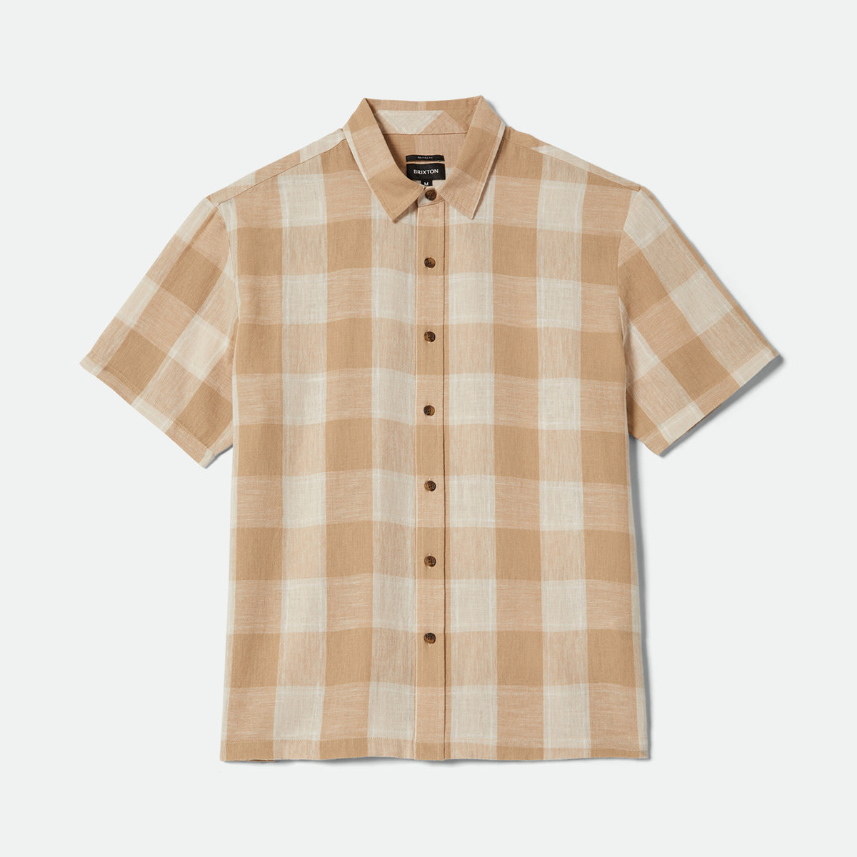 CRU LINEN BLEND S/S WOVEN SHIRT